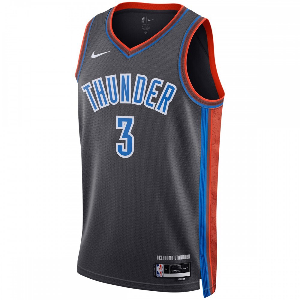 Josh Giddey Oklahoma City Thunder Unisex 2022/23 Swingman Jersey - City Edition - Gray-Pro Kit Vault | Brand New 26/27 Sports Jerseys